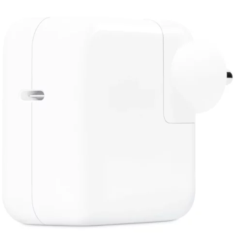 Apple 30W USB-C Power Adapter – White | Fast Charging, Compatible with iPhone, iPad & MacBook Air